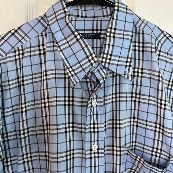 Mens Burberry Plaid Button Up - Picture 6 of 13
